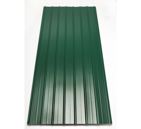 Trapézový plech H12 plus 0.4x906x2000mm RAL 6005 zelená