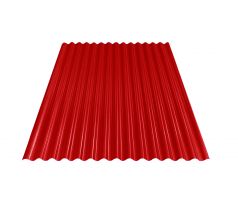 Vlnitý plech S18 0.4x883x3000mm RAL 3011 červená korál