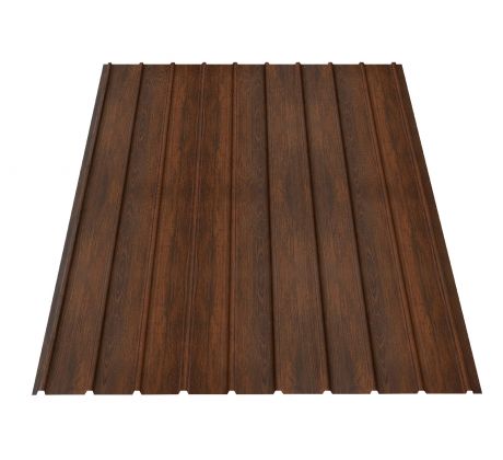 Stěnový plech H12 0,45x910x2000mm ořech