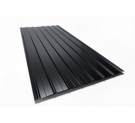 Trapézový plech H12 plus 0.4x906x3000mm RAL 9005 černá