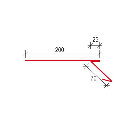 Rapid okapní plech PMH35 RAL 7016 antracit mat 2m